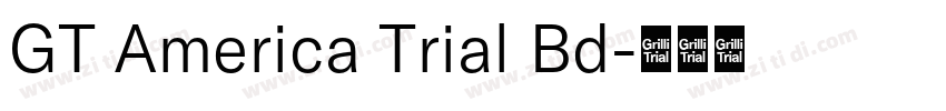 GT America Trial Bd字体转换 GT America Trial Bd字体转换